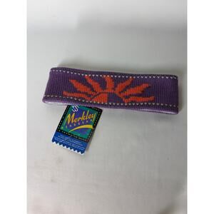 Merkley Headgear Wool Knit Headband Vintage Purple Orange Sunrise Sunset NEW
